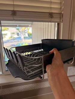 Black Metal Dish Drying Rack