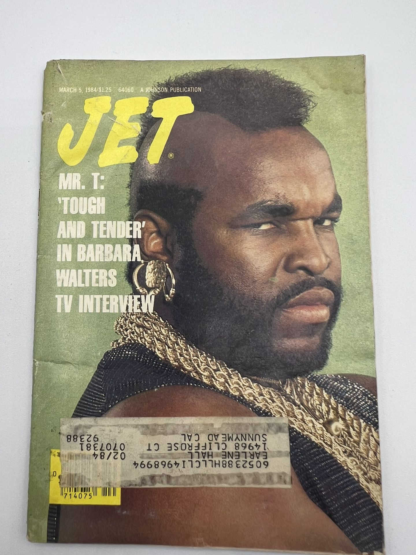 1984 March 5 JET Magazine, Mr. T: Barbara Walters Tough and Tender Interview
