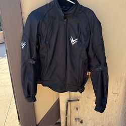 Women’s Frank Thomas Hyper Tec High Performance Motorcycle Jacket With Vest Size Medium
