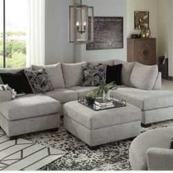 Megginson Storm 2-Piece RAF Chaise Sectional (Couch Sofa Loveseat Options 