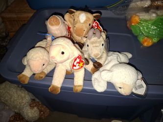 Beanie Babies - Farm Animals Lot Of 6-NEW $20 OBO