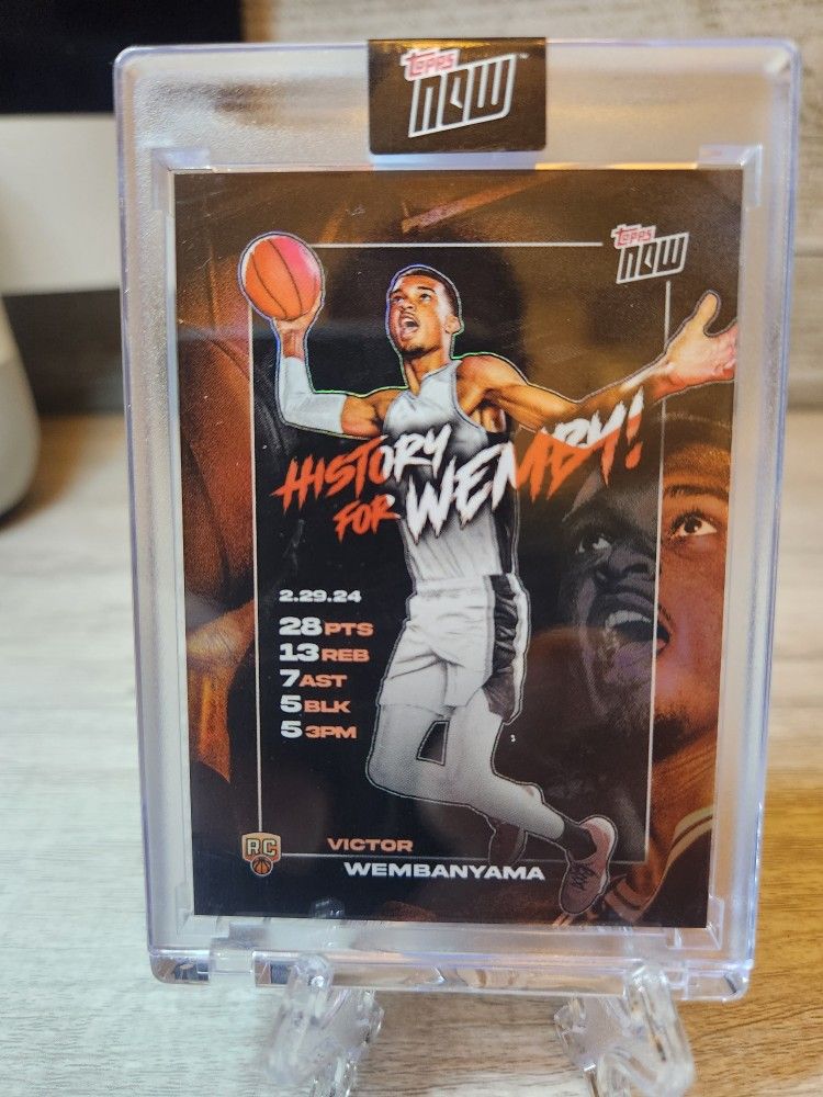 2024 Topps Now Victor Wembanyama Rc VW-3
