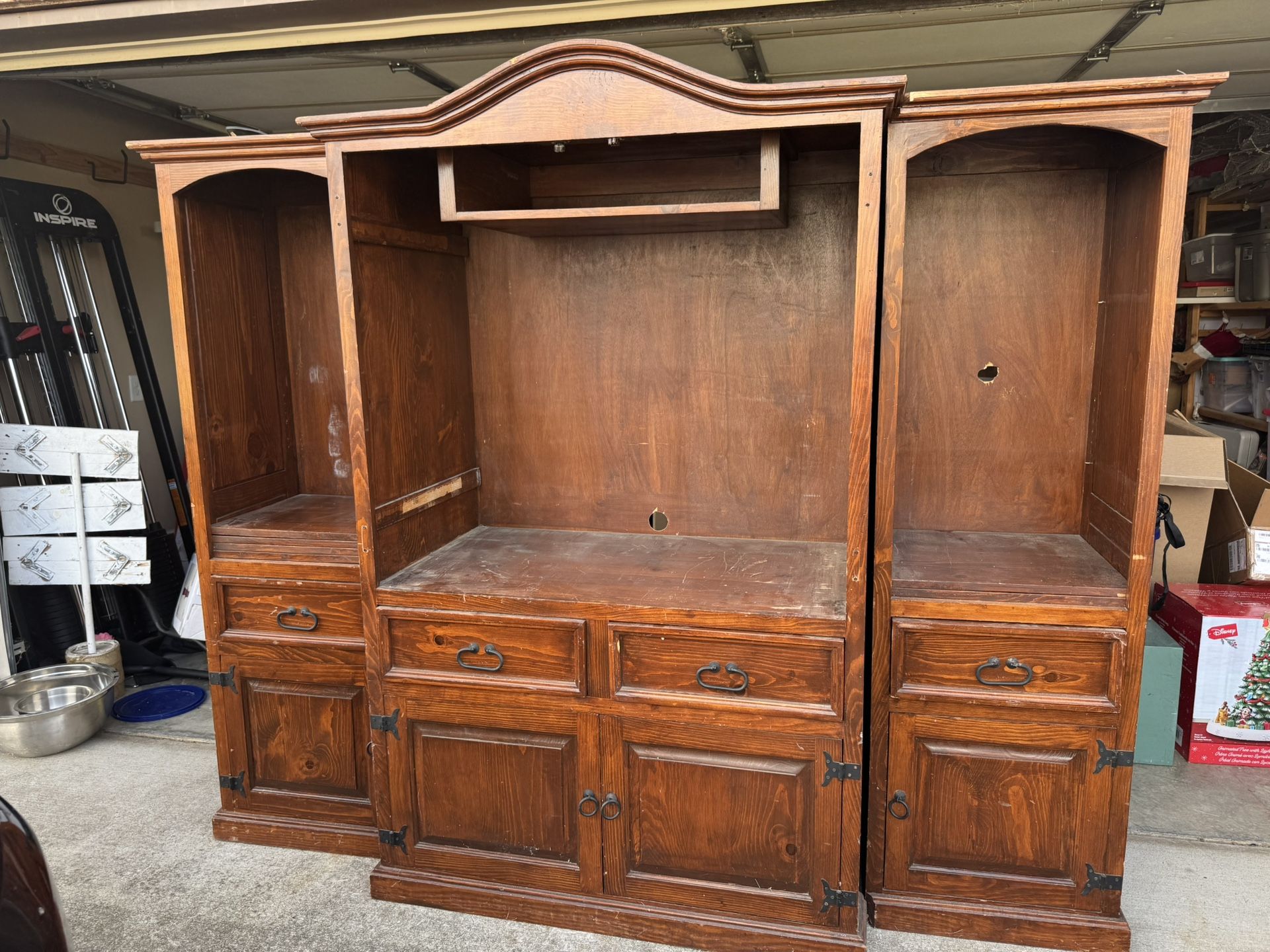 3pc Wooden Entertainment Center