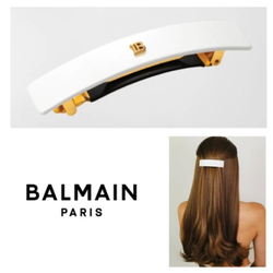 NEW!  Balmain Paris Barrette pour Cheveux Medium in  White