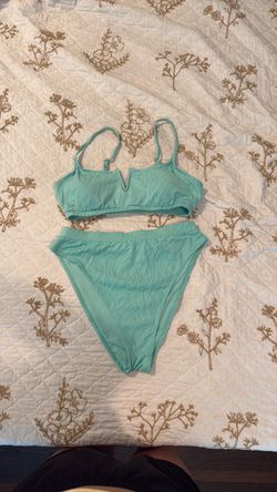 Turquoise bathing suit