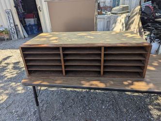 VINTAGE SCHOOL OFFICE MAILROOM BOX
