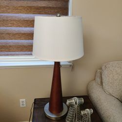 Set Of Two End Tables With Two Table Lamps 