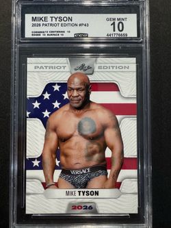 Mike Tyson Patriot gem mint 10 gradedOh