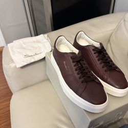 Santoni DBS2 XWHB40 Sneakers Burgundy