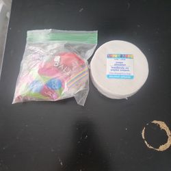 Red Ballons Roll Of White Streams. Party Decorations