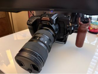 Black magic pocket cinema 6k pro with Sigma 18-35mm lens