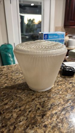 Vintage Ceiling Light Glass Fixture