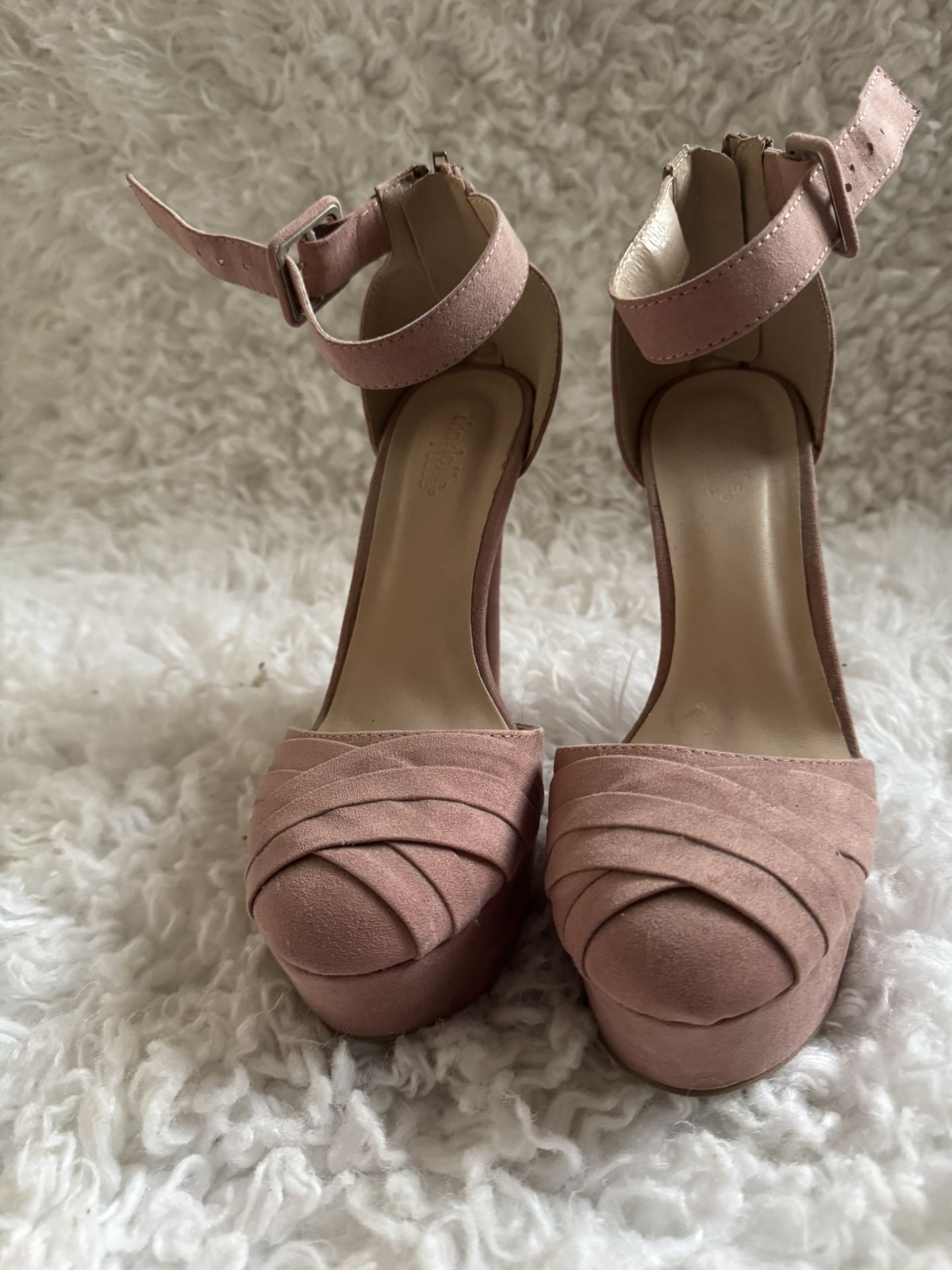 Zapato Tacón Rosa Size 8