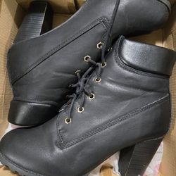 8.5 black heel boots