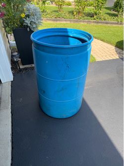 FREE Blue 55-Gallon Plastic Drum/Barrel
