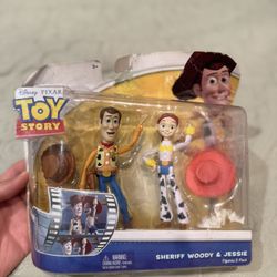 Toy Story Sheriff Woody And Jessie Figurines