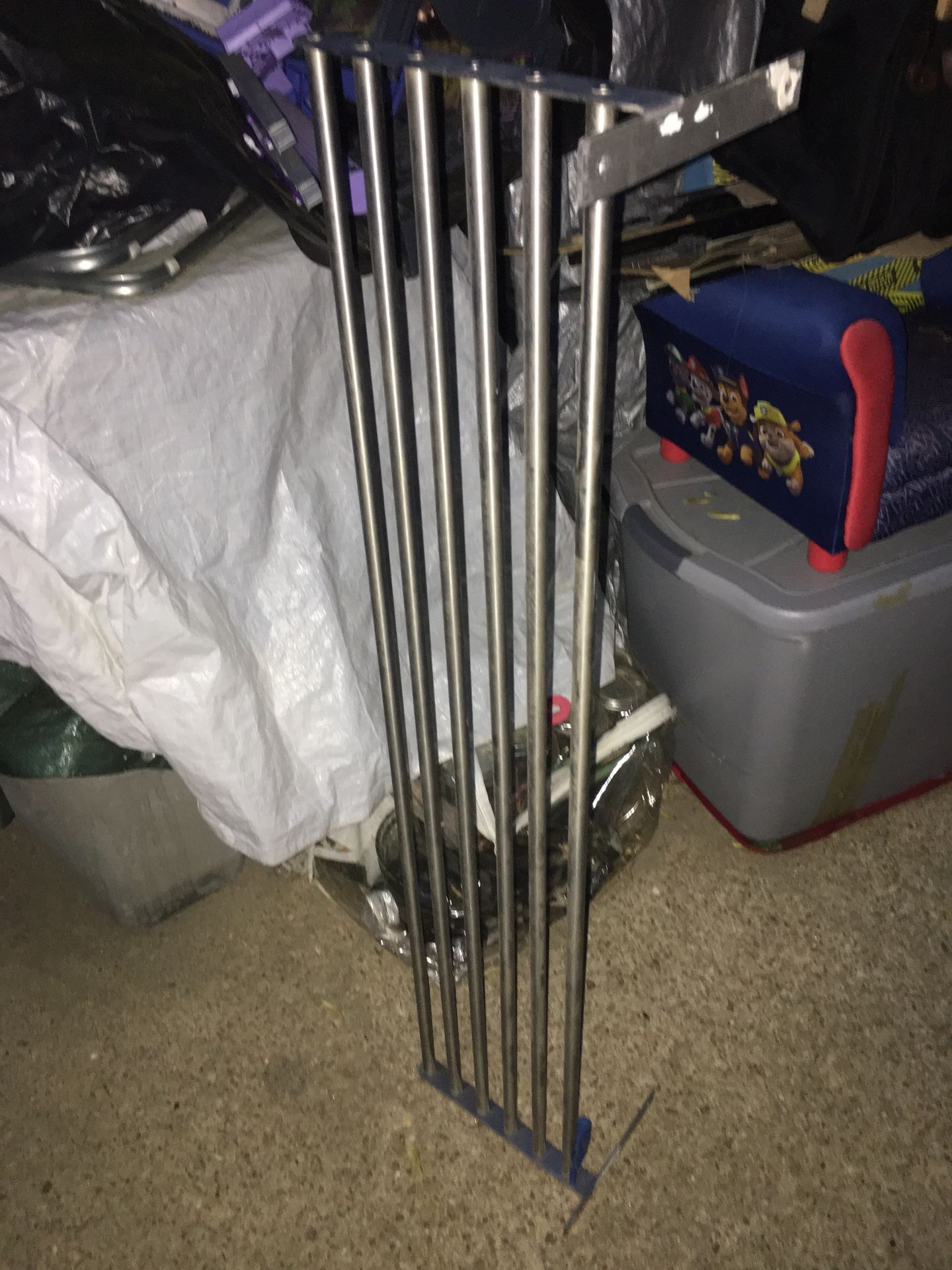 Stainless steel wall 4 foot Bakers rack with hardware $25