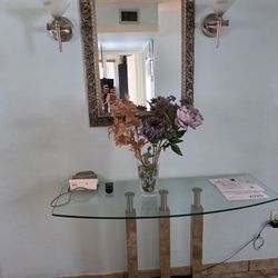 Mirror And Console Table 