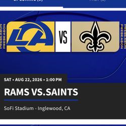 Rams Vs. Saints - Preseason