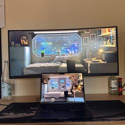 Dell 4K 34 Inch Monitor | MacBook Air M2 Chip