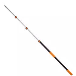 3.8-12 ft. Telescopic Extension Pole, Aluminum Alloy with Flip-Lock, High Reach Roller for Painting, Dusting, Cleaning