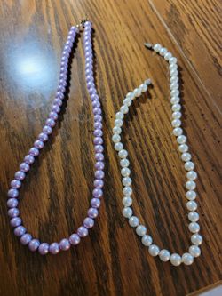 2 Pearl Necklaces