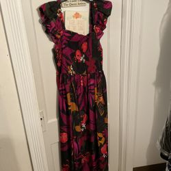 BEAUTIFUL Multi Colored Maxi Dress Size 2X-Used, But In Good Condition.