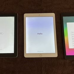 iPad Bundle - iPad 3. iPad Air 2 & iPad 7