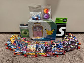 Pokemon - Tin Bundle + Mewtwo Promo (11 Packs) - $110