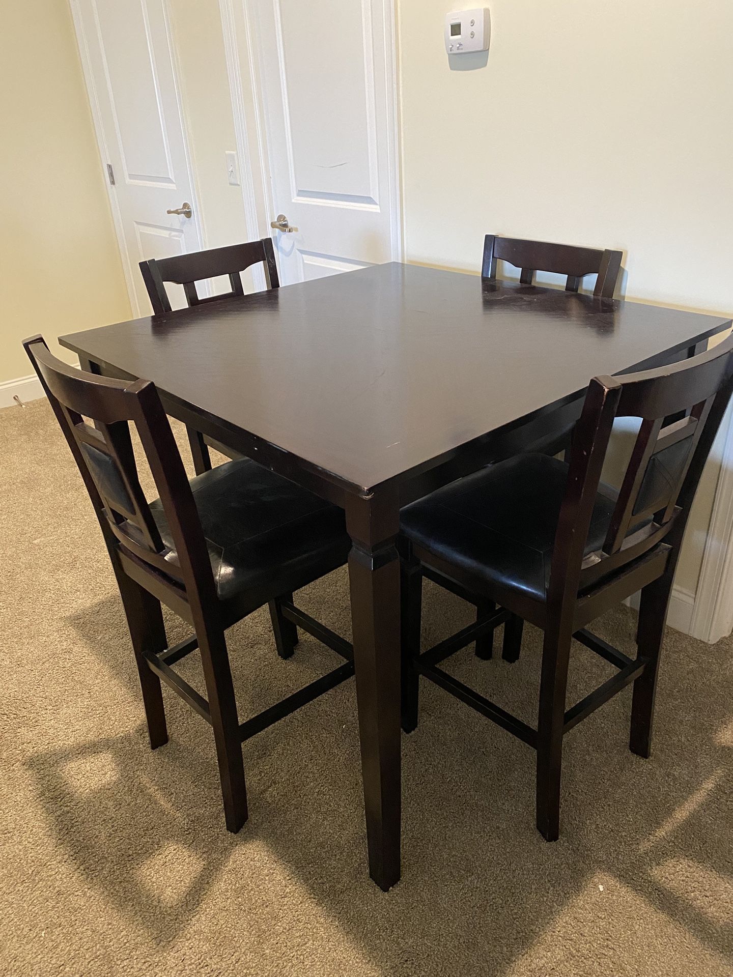 High Back Dining Room Table And Chairs