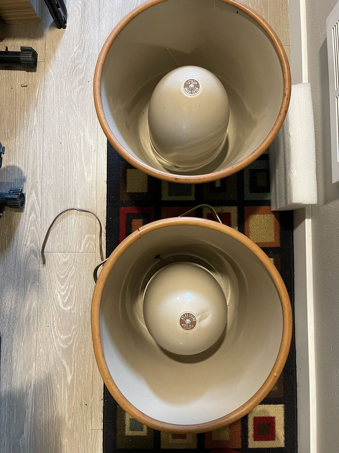 2 Atlas Sound Speakers - Model W-6, 15 Watts 8 OHMS