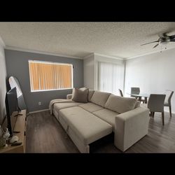 Living spaces sectional sofa