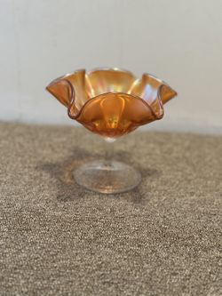 Carnival Glass Candy Dish -vintage 