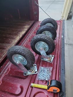 Set of 8" Pneumatic Caster Wheels