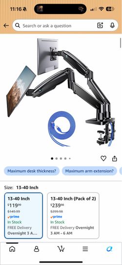 Dual Monitor Mount Stand