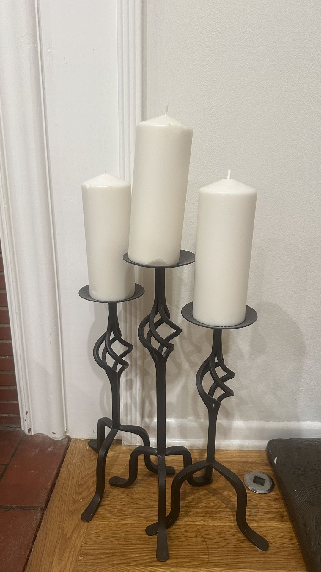Candle Pillars - For Next To Fireplace 