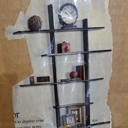 Black Wood Wall Shelves