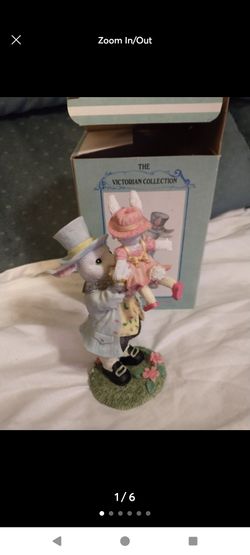 The Victorian Collection Bunny Figurine Set