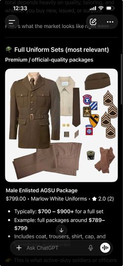 Army dress greens