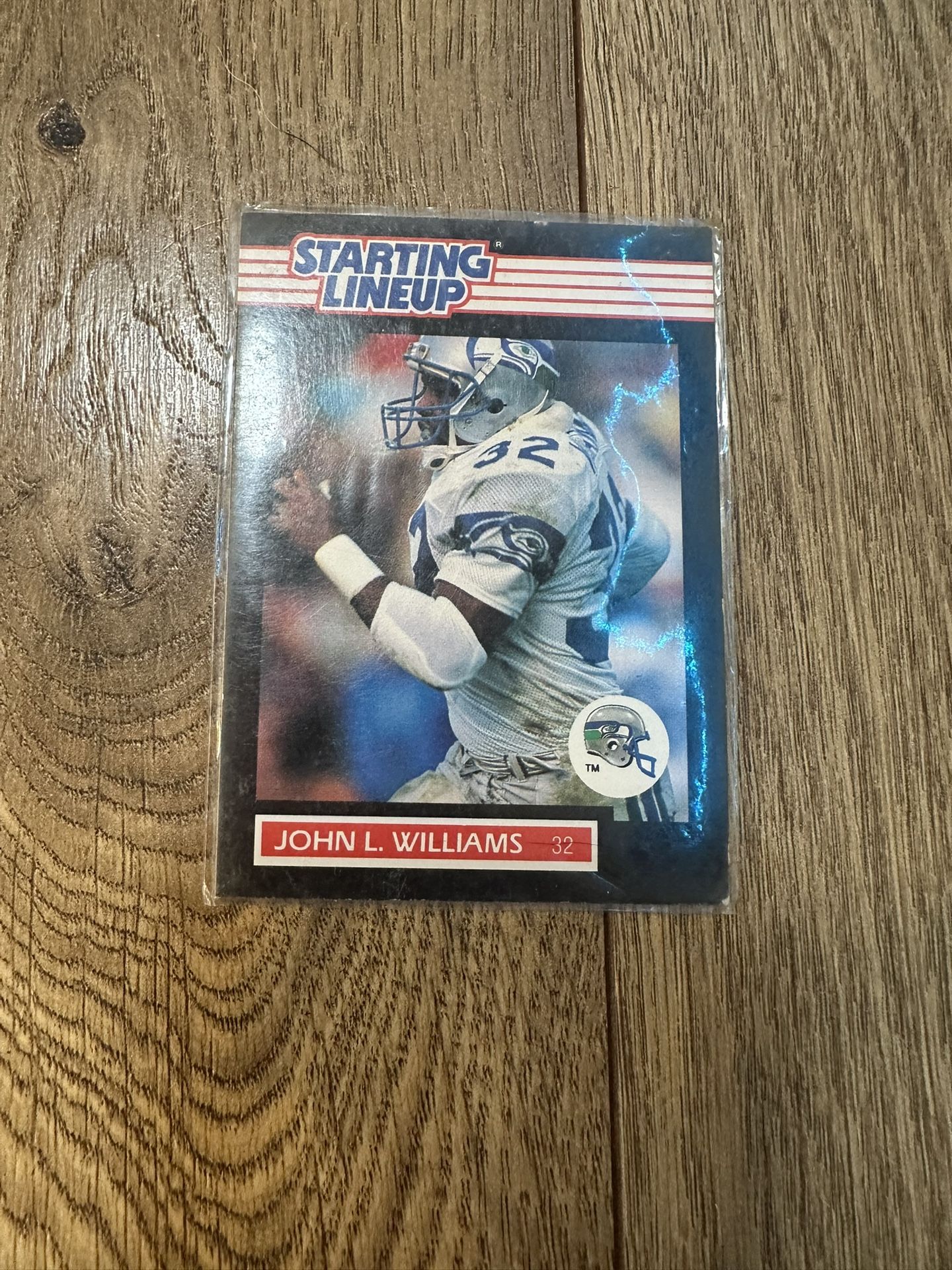 Starting Lineup Seahawks John L Williams 1989 Sleeved Card