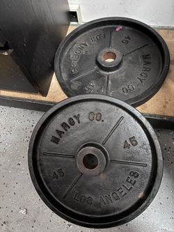 Marcy Co. 45 lb Olympic Weight Plates Pair