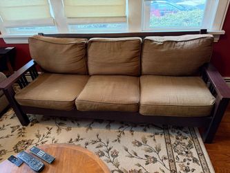 Wood Mission Style Couch