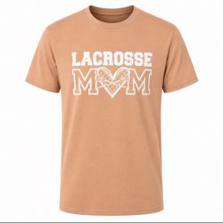 Lacrosse Mom Graphic Tee – Heart & Sticks Design