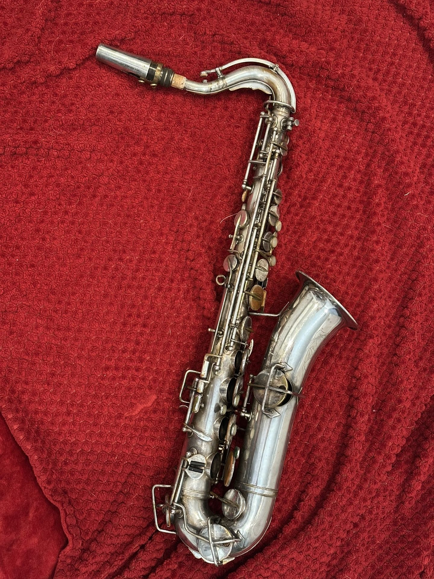 Buescher Silver Alto Saxophone 1920’s