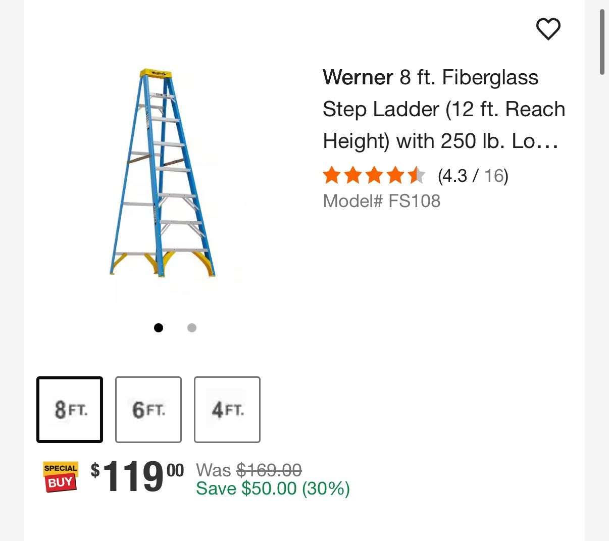 8 Foot Ladder 