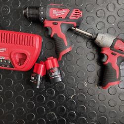 Milwaukee 12v , y battery And Charger