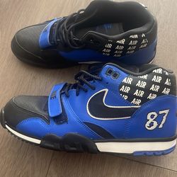 Brand NEW NIKE AIR TRAINER 1 MID SOA MEN'S SHOES SIZE 8 HYPER COBALT
