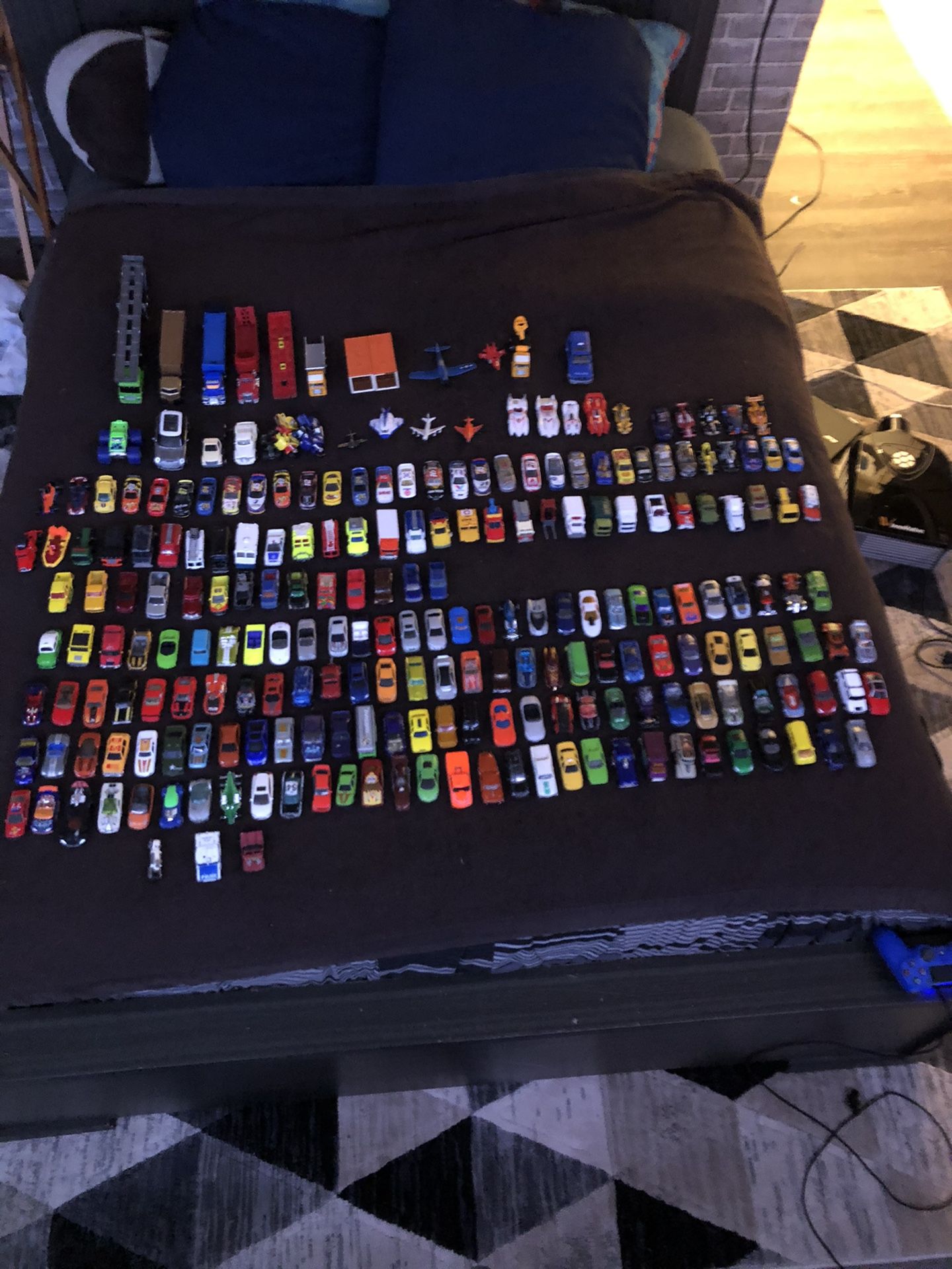 Toy cars, planes, trucks