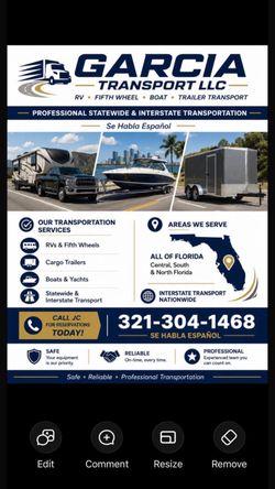 Fifth Wheel/Rv/Trailers Transportation