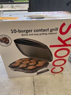 Cooks JCPenney Home Contact Grill Indoor Electric Grill Non-Stick New Open Box